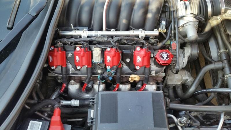 MSD coils on a LS truck engine.